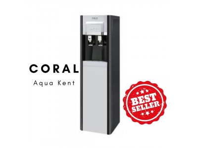 Aqua Kent Coral Floor Stand Hot Cold Normal Water Purifier ( Large Capacity Heavy Usage ) -  Black / Silver
